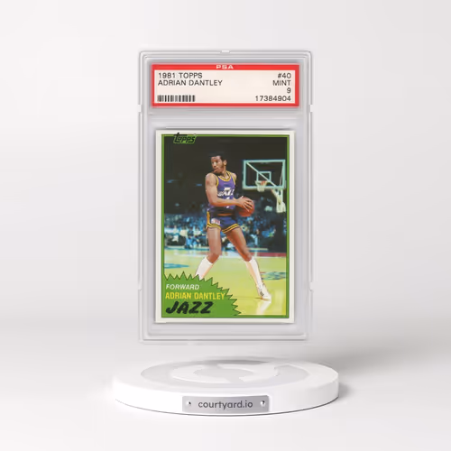 1981 Topps #40 Adrian Dantley (PSA 9 MINT)