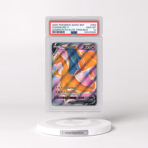 2020 Pokémon Swsh Black Star Promo #050 Charizard V - Holo Champion's Path Elite Trainer Box (PSA 10