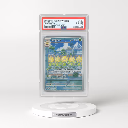 2024 Twilight Masquerade #169 Sunflora - Full Art Holo (PSA 6 EX-MT)