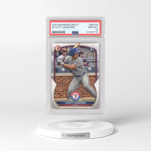 2023 Bowman Draft #BD106 Wyatt Langford (PSA 10 GEM MINT)