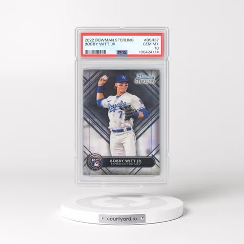 2022 Bowman Sterling #BSR37 Bobby Witt Jr. (PSA 10 GEM MINT)