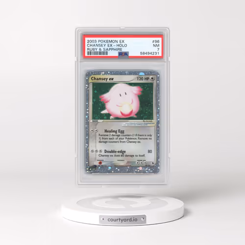 2003 Pokémon EX Ruby & Sapphire #96 Chansey EX - Holo Holo (PSA 7 NM)