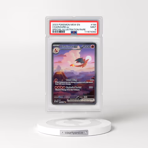 2023 Pokémon Mew EN-151 #199 Charizard EX - Holo Special Illustration Rare (PSA 9 MINT)