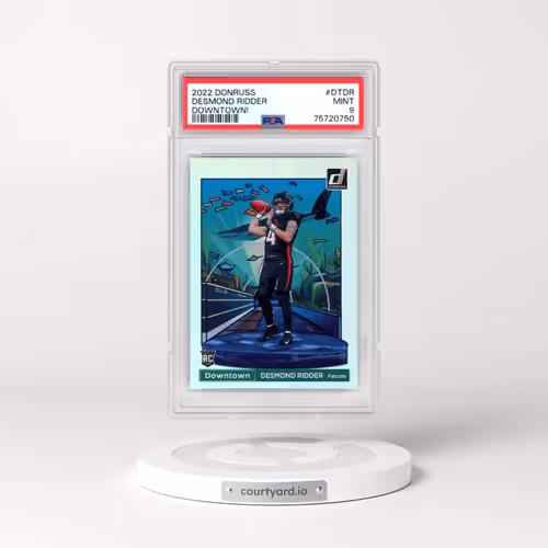 2022 Panini Donruss Downtown #DTDR Desmond Ridder (PSA 9 MINT)