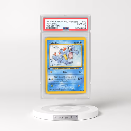 2000 Pokémon Neo Genesis #80 Totodile - 1st Edition (PSA 10 GEM MINT)