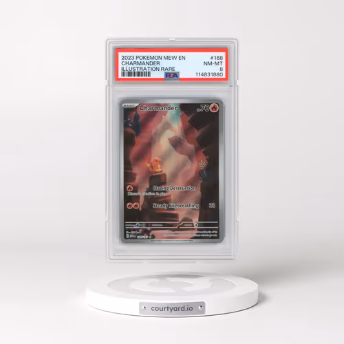 2023 Pokémon Mew EN-151 #168 Charmander - Illustration Rare (PSA 8 NM-MT)