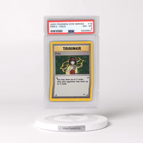 2000 Pokémon Gym Heroes #16 Erika - Holo (PSA 8 NM-MT)