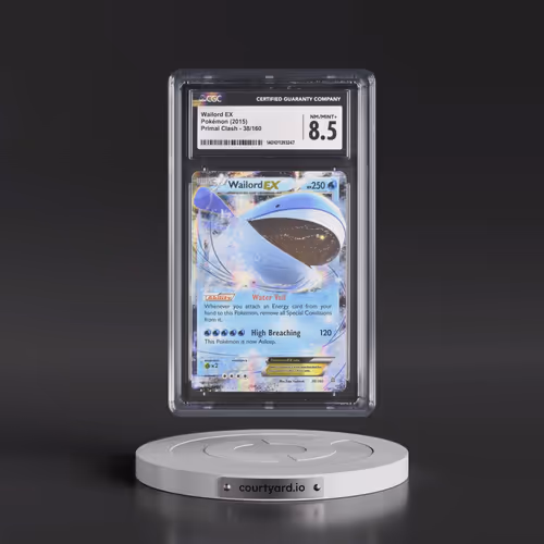 2015 Pokémon XY Primal Clash #38 Wailord EX - Holo (CGC 8.5 NM-MT+)