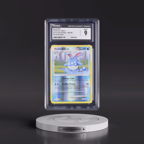 2007 Diamond & Pearl #18/130 Azumarill - Reverse Holo (CGC 9 MINT)