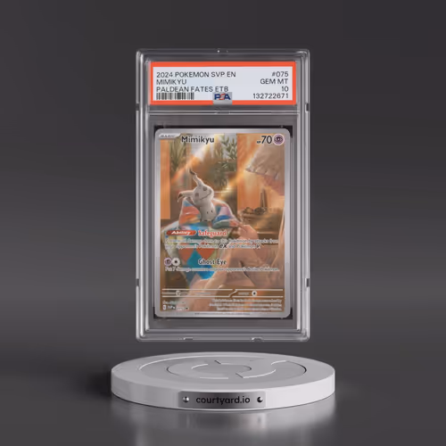 2024 Pokémon Svp EN-SV Black Star Promo #075 Mimikyu - Paldean Fates Elite Trainer Box (PSA 10 GEM M