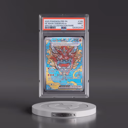 2025 Pokémon Pre EN-Prismatic Evolutions #148 Hearthflame Mask Ogerpon EX - Holo Special Illustratio