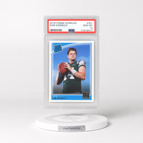 2018 Panini Donruss #301 Sam Darnold (PSA 10 GEM MINT)