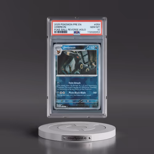 2025 Pokémon Pre EN-Prismatic Evolutions #059 Umbreon - Reverse Holo Poke Ball (PSA 10 GEM MINT)