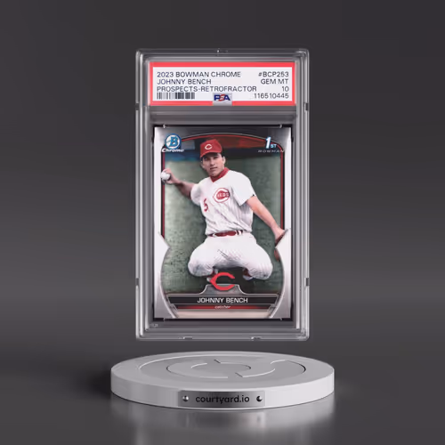 2023 Bowman Chrome Prospects #BCP253 Johnny Bench - Retrofractor (PSA 10 GEM MINT)