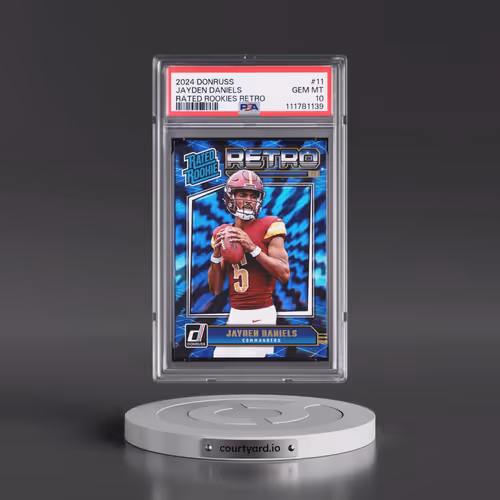 2024 Panini Donruss Rated Rookies Retro #11 Jayden Daniels (PSA 10 GEM MINT)