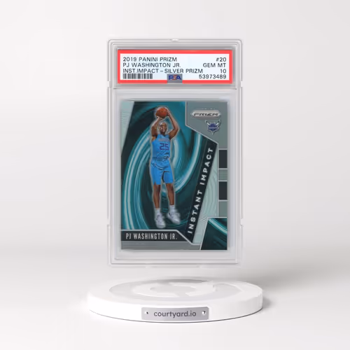 2019 Panini Prizm Instant Impact #20 PJ Washington Jr. - Silver Prizm (PSA 10 GEM MINT)