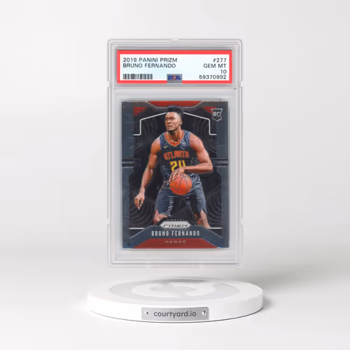 2019 Panini Prizm #277 Bruno Fernando (PSA 10 GEM MINT)