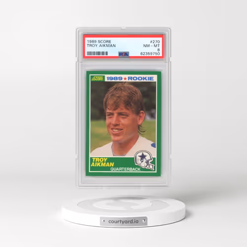1989 Score #270 Troy Aikman (PSA 8 NM-MT)