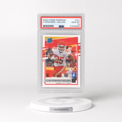 2020 Panini Donruss #321 Clyde Edwards-Helaire (PSA 10 GEM MINT)