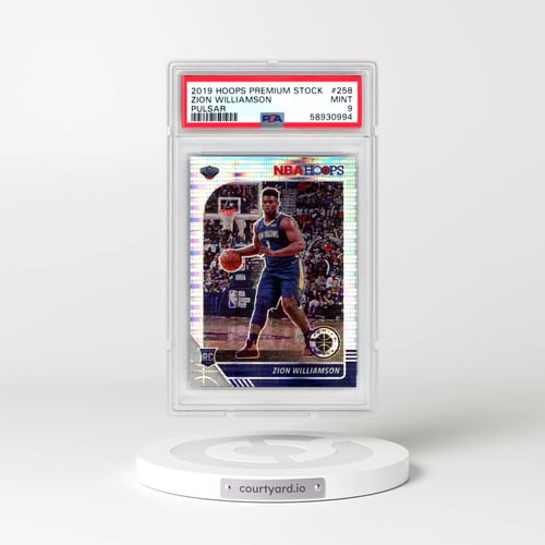 2019 Panini Hoops Premium Stock #258 Zion Williamson - Pulsar (PSA 9 MINT)