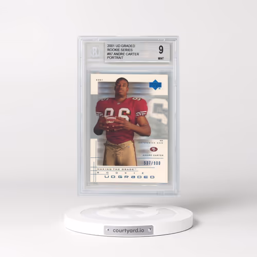 2001 UD Graded #87 Andre Carter Action RC