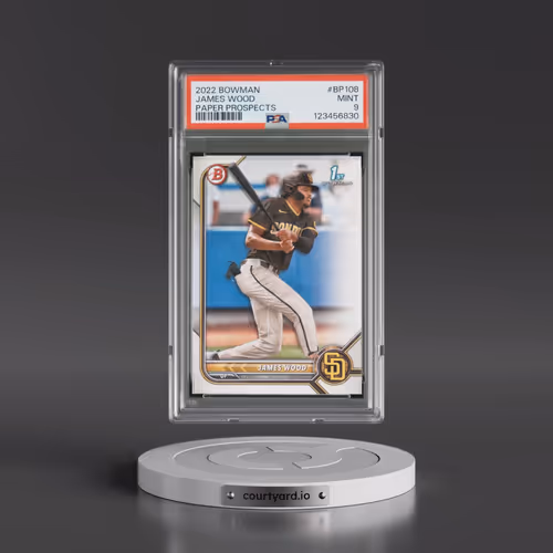 2022 Bowman Paper Prospects #BP108 James Wood (PSA 9 MINT)