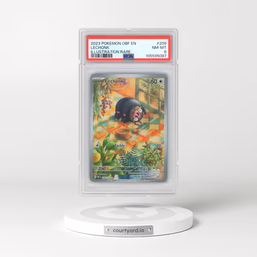 2023 Pokémon Obf EN-Obsidian Flames #209 Lechonk - Illustration Rare (PSA 8 NM-MT)