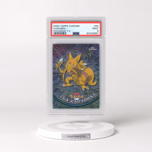 2000 Topps Chrome Pokémon T.V. #64 Kadabra (PSA 9 MINT)