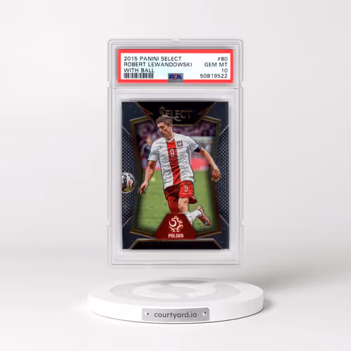 2015 Panini Select #80 Robert Lewandowski - With Ball (PSA 10 GEM MINT)