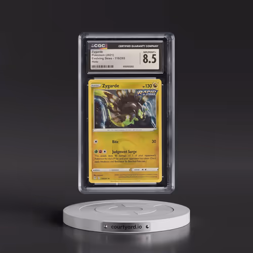 2021 Evolving Skies #118/203 Zygarde - Holo (CGC 8.5 NM-MT+)