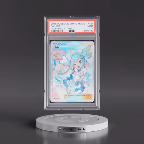 2018 Pokémon Sun & Moon Celestial Storm #164 Lisia - Full Art (PSA 9 MINT)