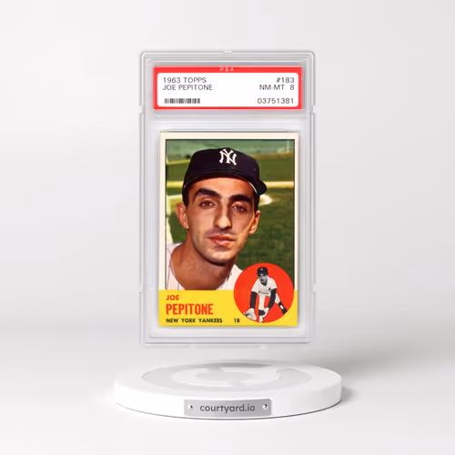 1963 Topps #183 Joe Pepitone (PSA 8 NM-MT)