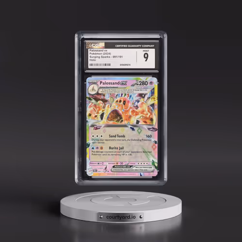 2024 Pokémon Ssp EN-Surging Sparks #091 Palossand EX - Holo (CGC 9 MINT)