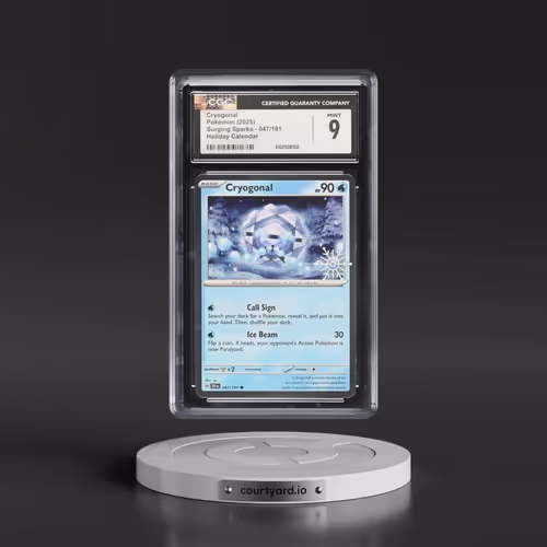 2024 Surging Sparks - SSP EN #047/191 Cryogonal - Holiday Calendar (Snowflake Stamp) (Cosmos Holo) (