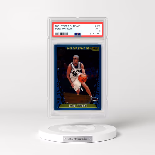2001 Topps Chrome #155 Tony Parker (PSA 9 MINT)