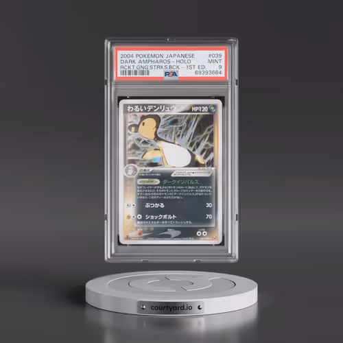 2004 Pokémon Rocket Gang Strikes Back #039 Dark Ampharos - 1st Edition Holo (PSA 9 MINT)