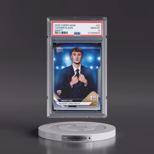 2025 Topps Now Draft #D1 Cooper Flagg (PSA 10 GEM MINT)