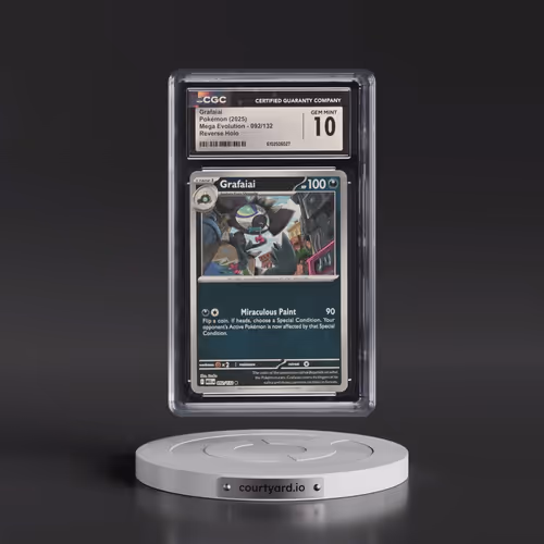 2025 Mega Evolution - MEG EN #092/132 Grafaiai - Reverse Holo (CGC 10 GEM MINT)