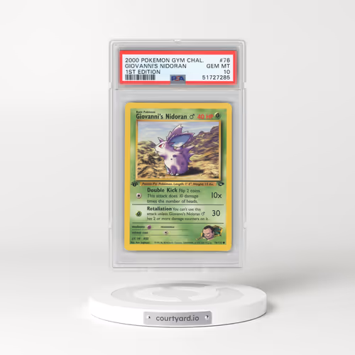 2000 Pokémon Gym Challenge #76 Giovanni's Nidoran - 1st Edition (PSA 10 GEM MINT)