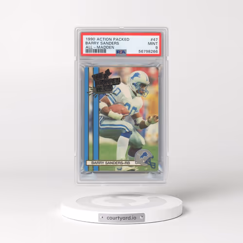 1990 Action Packed All-Madden #47 Barry Sanders (PSA 9 MINT)