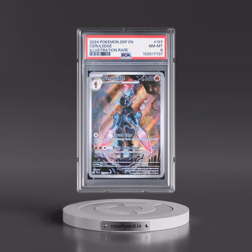 2024 Pokémon Ssp EN-Surging Sparks #197 Ceruledge - Illustration Rare (PSA 8 NM-MT)