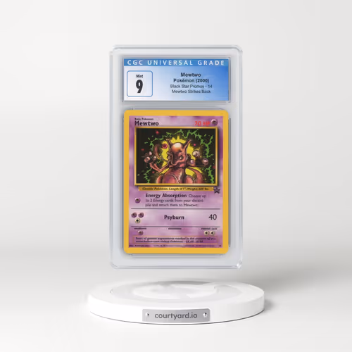 1999 Black Star Promos #14 Mewtwo - Mewtwo Strikes Back (CGC 9 MINT)
