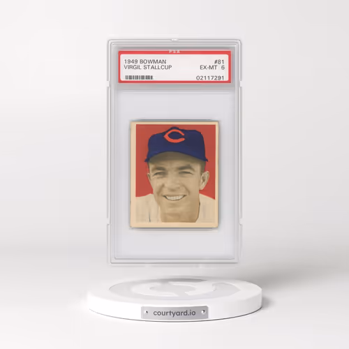 1949 Bowman #81 Virgil Stallcup (PSA 6 EX-MT)