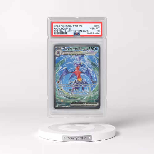 2023 Pokémon Par EN-Paradox Rift #245 Garchomp EX - Holo Special Illustration Rare (PSA 10 GEM MINT)