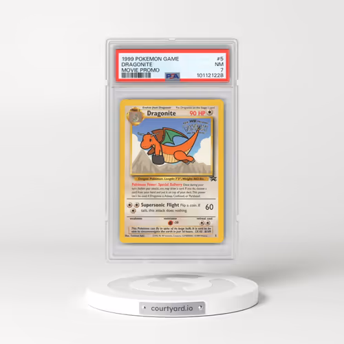 1999 Pokémon Game Movie #5 Dragonite - Movie Promo (PSA 7 NM)