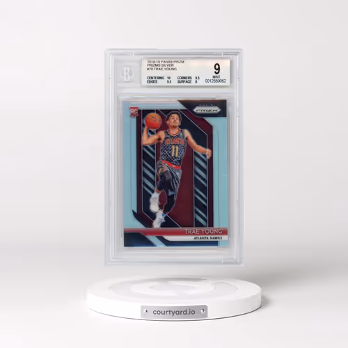2018 Panini Prizm #78 Trae Young - Silver Prizm (BGS 9 MINT)