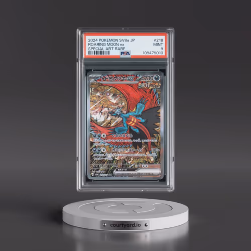 2024 Pokémon Sv8a-Terastal Fest EX #218 Roaring Moon EX - Holo Special Art Rare (PSA 9 MINT)