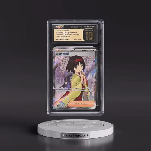 2023 Pokémon Card 151 #196/165 Erika's Invitation - Super Rare Holo (CGC 10 PRISTINE)