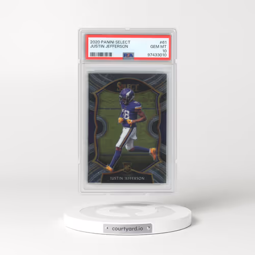 2020 Panini Select #61 Justin Jefferson (PSA 10 GEM MINT)