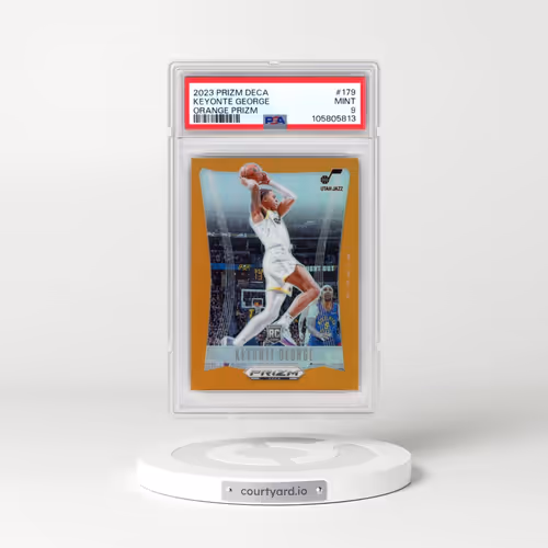 2023 Panini Prizm Deca #179 Keyonte George - Orange Prizm (PSA 9 MINT)